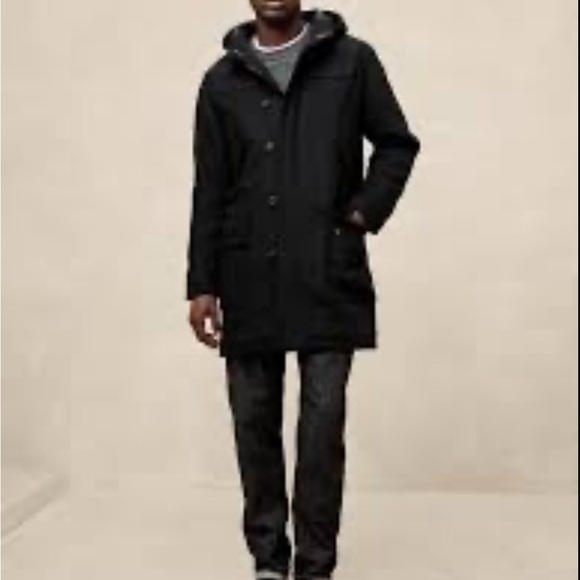 Banana Republic Mens WOOL-BLEND TOGGLE COAT NWOT Size Medium